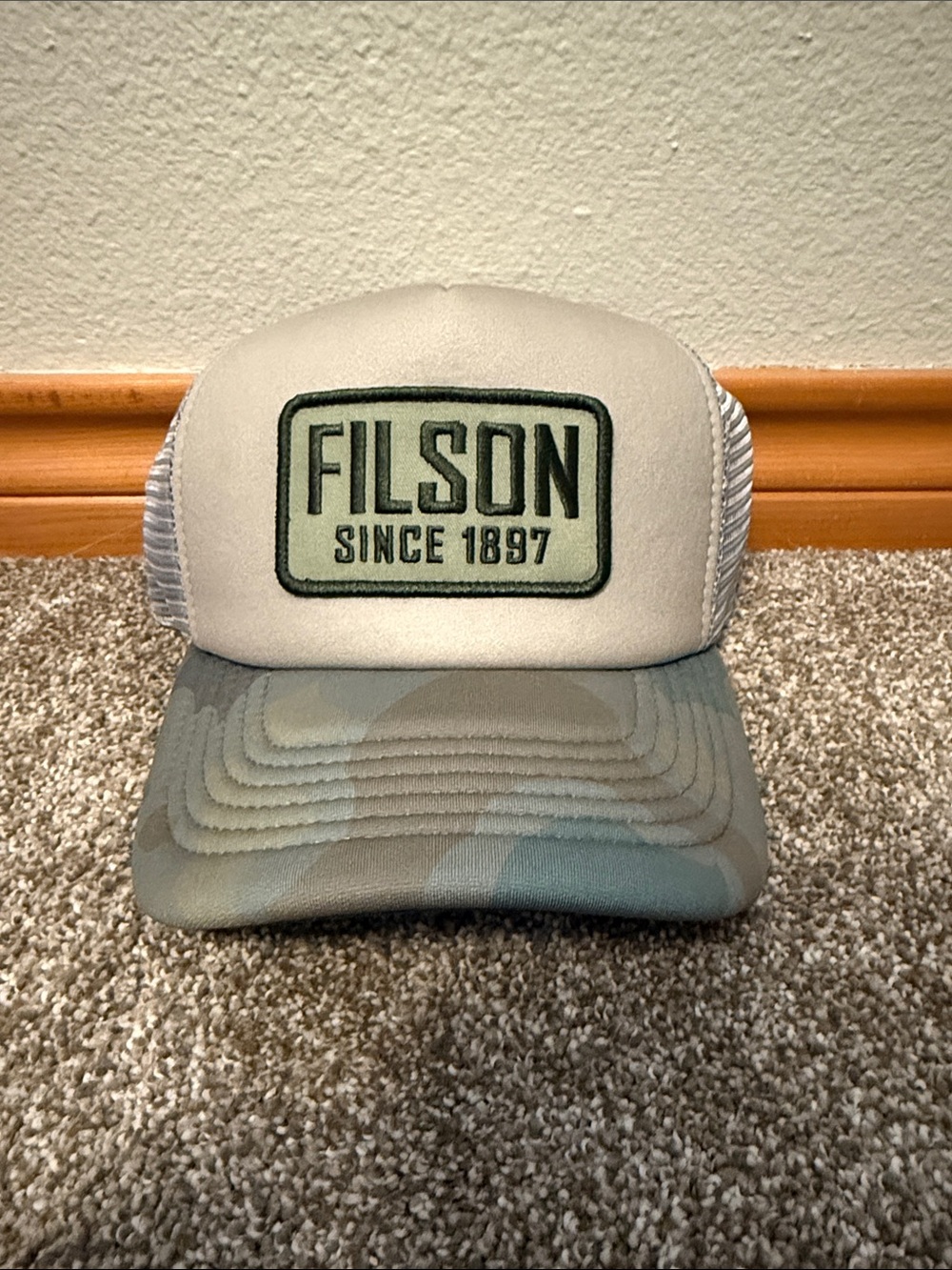FILSON camo brim SnapBack hat